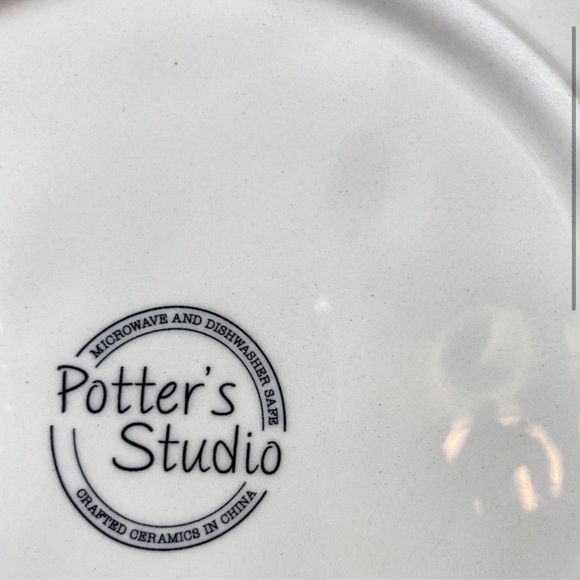 GRACE TEAWARE Potter’s Studio CERAMICS BOTANICAL PUMPKIN APPETIZER PLATES - Picture 2 of 4